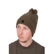 Шапка Fox Khaki Knitted Bobble