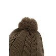 Шапка Fox Khaki Knitted Bobble
