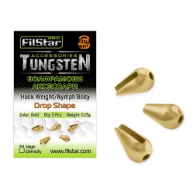 Волфрамово утежнение Filstar Hook Weight/Nymph Body - Drop Shape